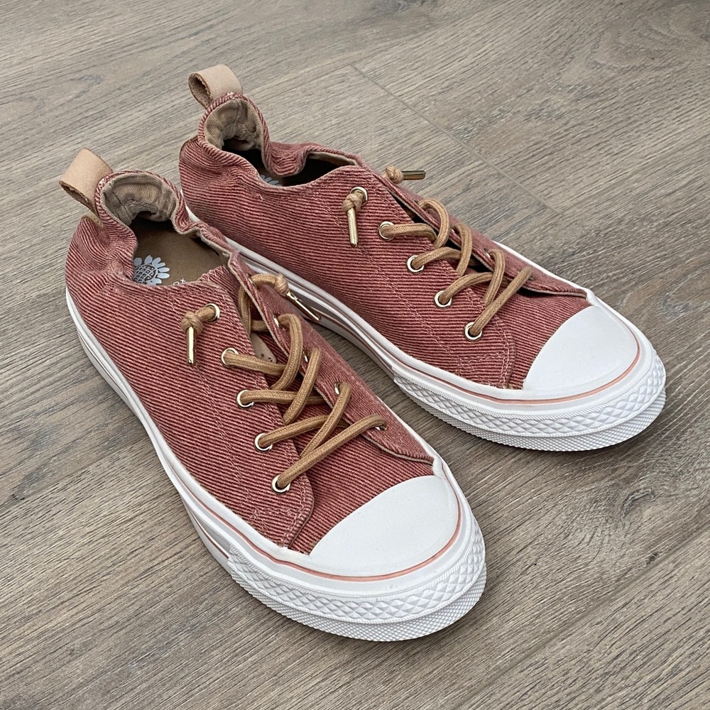 Yellow Box Corduroy Sneakers
